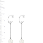 Silver earrings with Cubic Zirconia