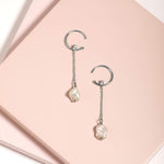 Silver earrings with Cubic Zirconia