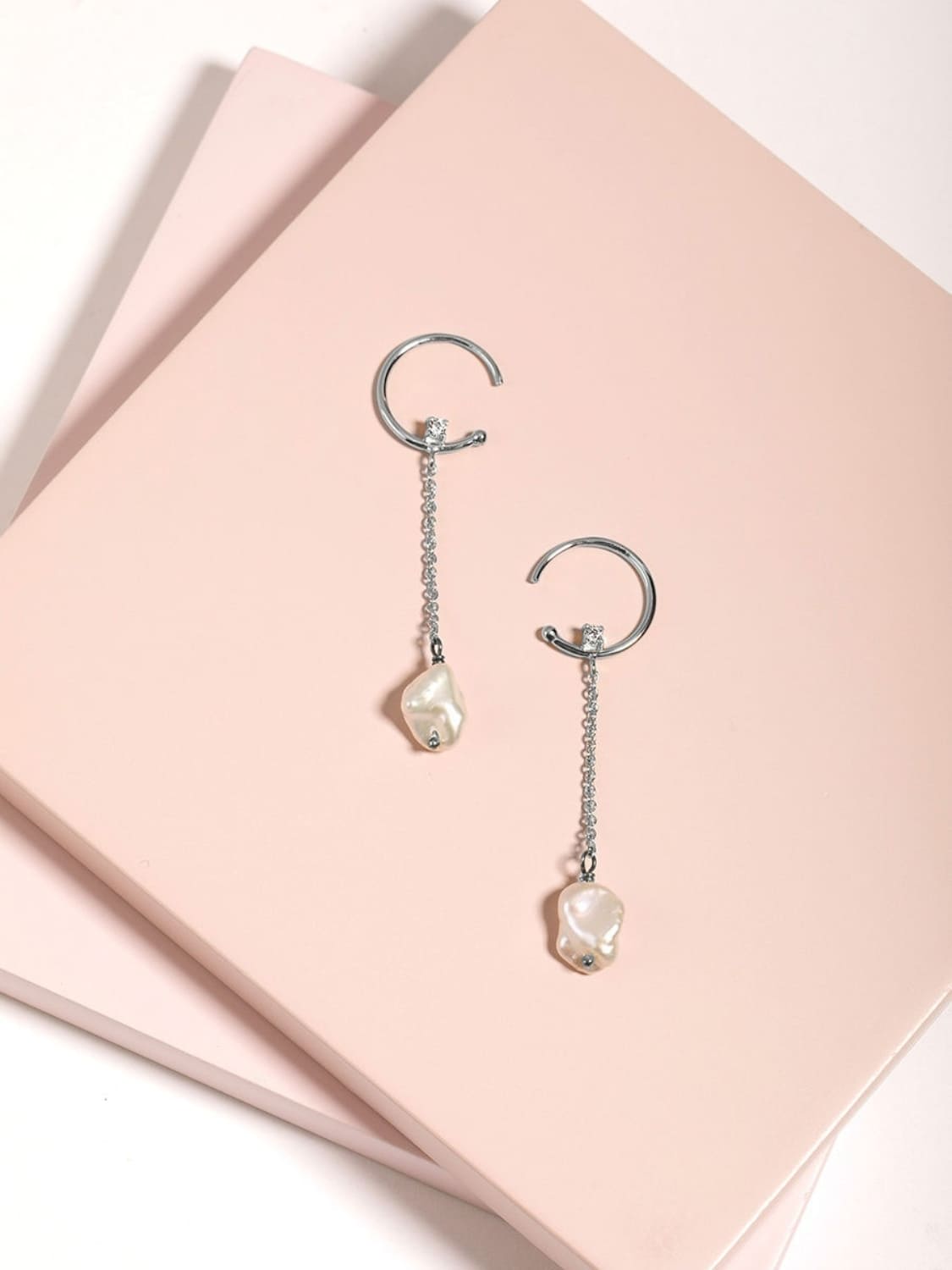 Silver earrings with Cubic Zirconia