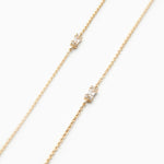 14KT Gold Plated necklace with Cubic Zirconia