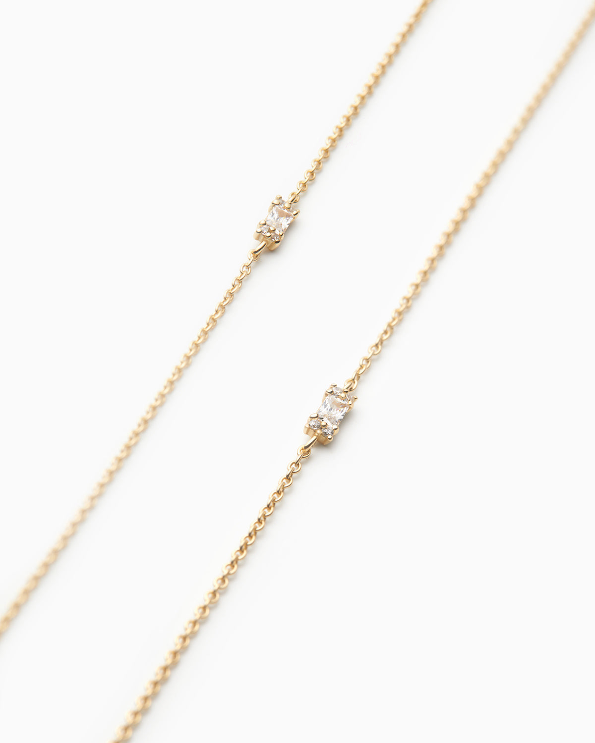 14KT Gold Plated necklace with Cubic Zirconia