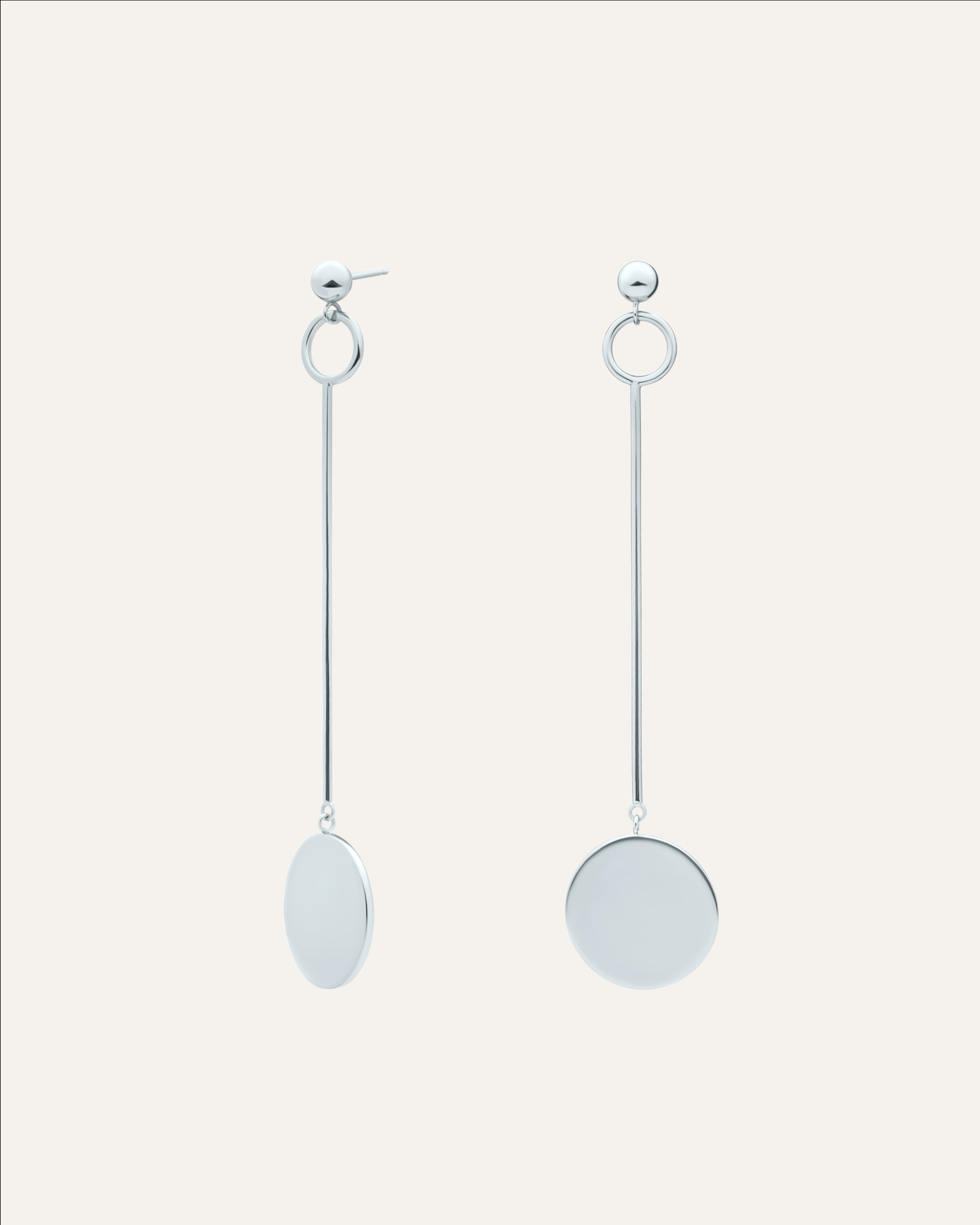 Silver earrings