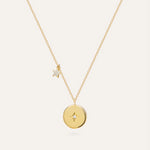 14KT Gold Plated necklace with Cubic Zirconia