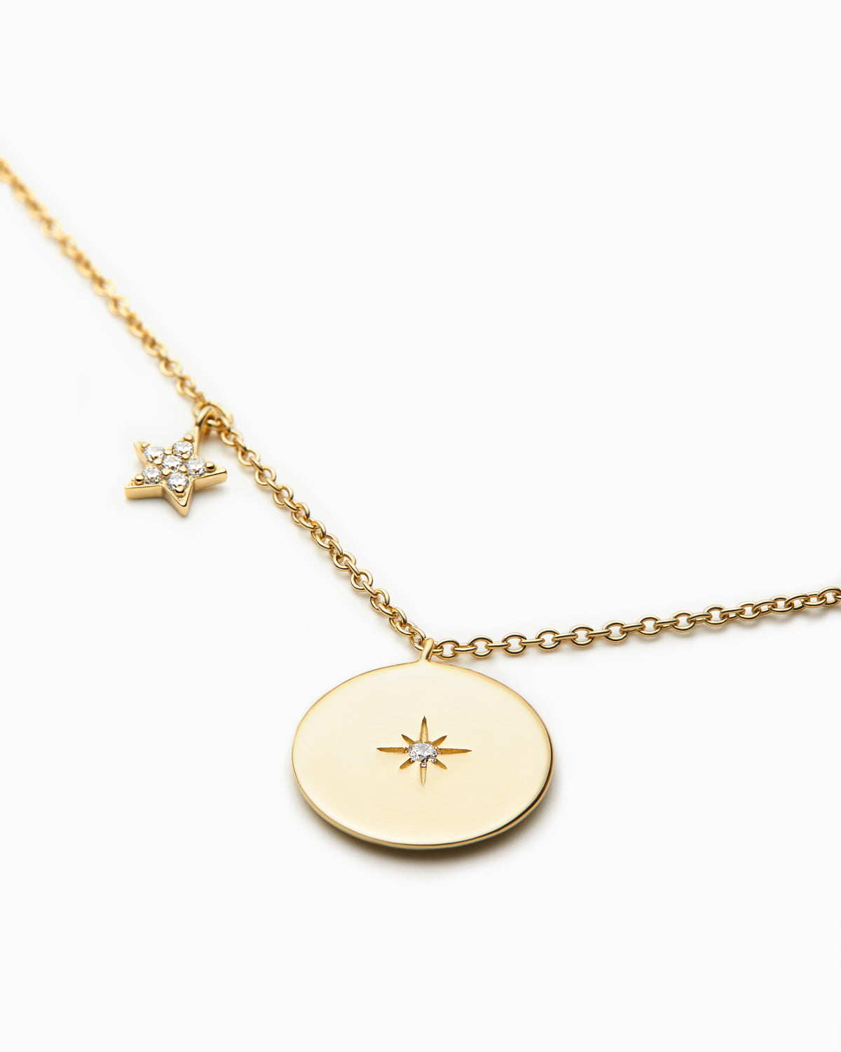 14KT Gold Plated necklace with Cubic Zirconia