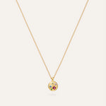 14KT Gold Plated necklace with Cubic Zirconia