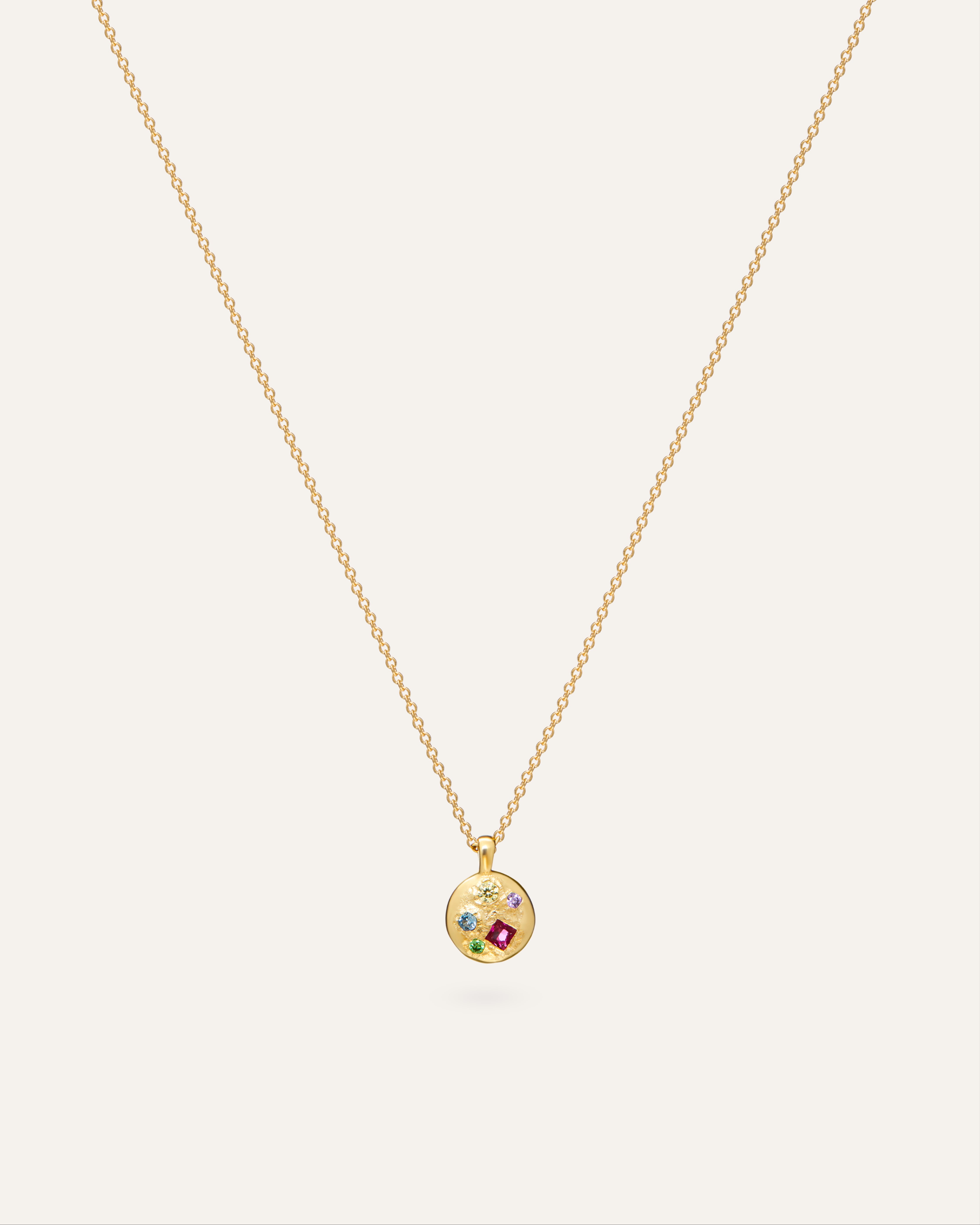 14KT Gold Plated necklace with Cubic Zirconia