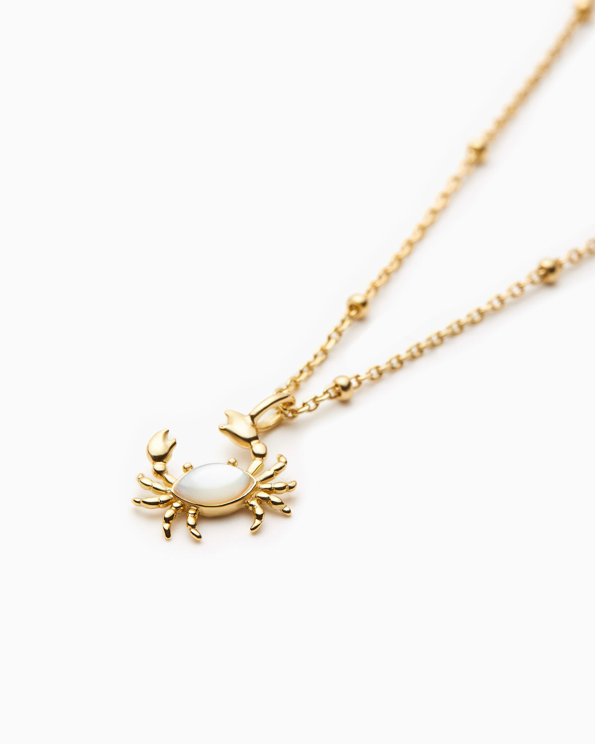 14KT Gold Plated necklace with Mother of Pearl