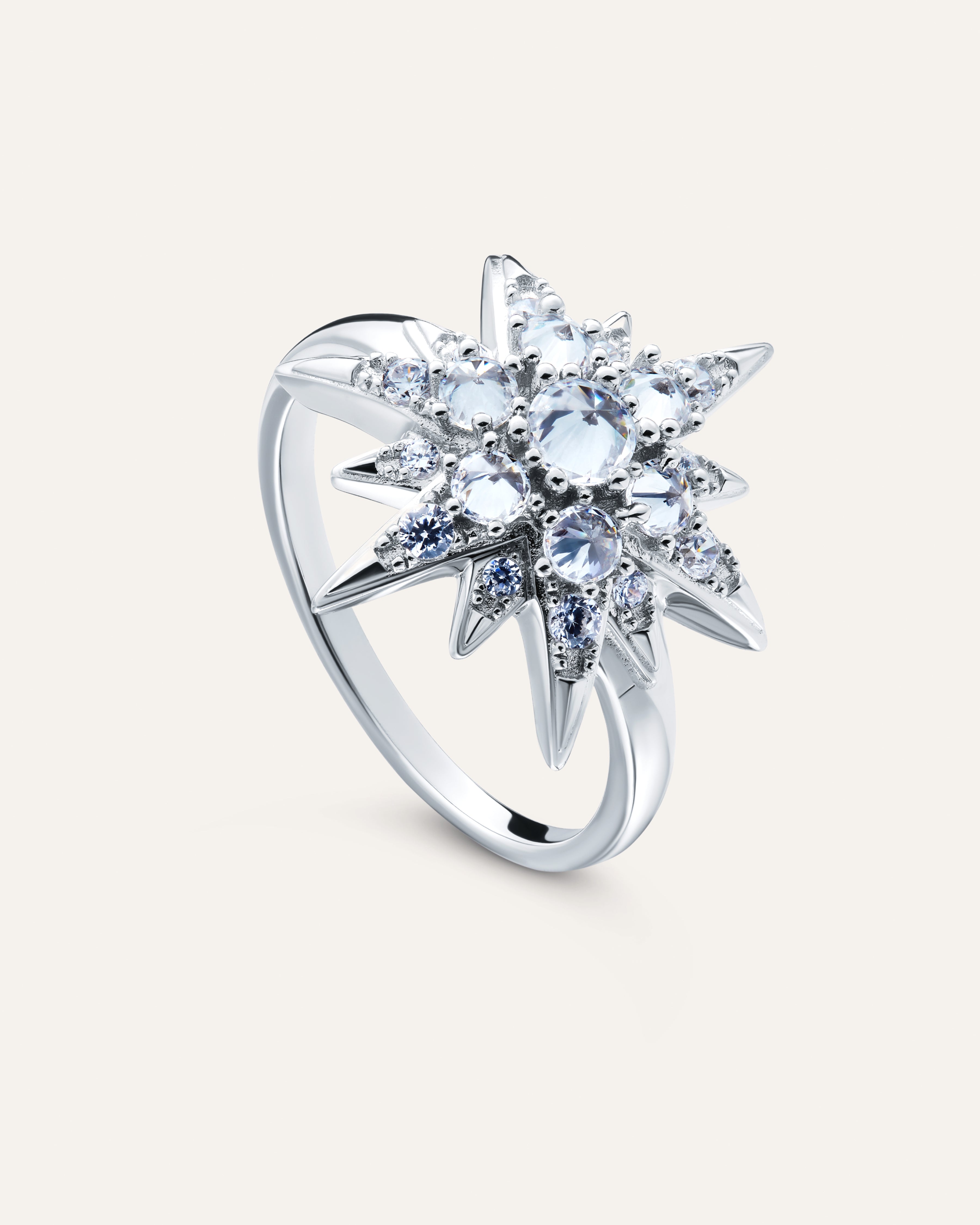 Silver ring with Cubic Zirconia