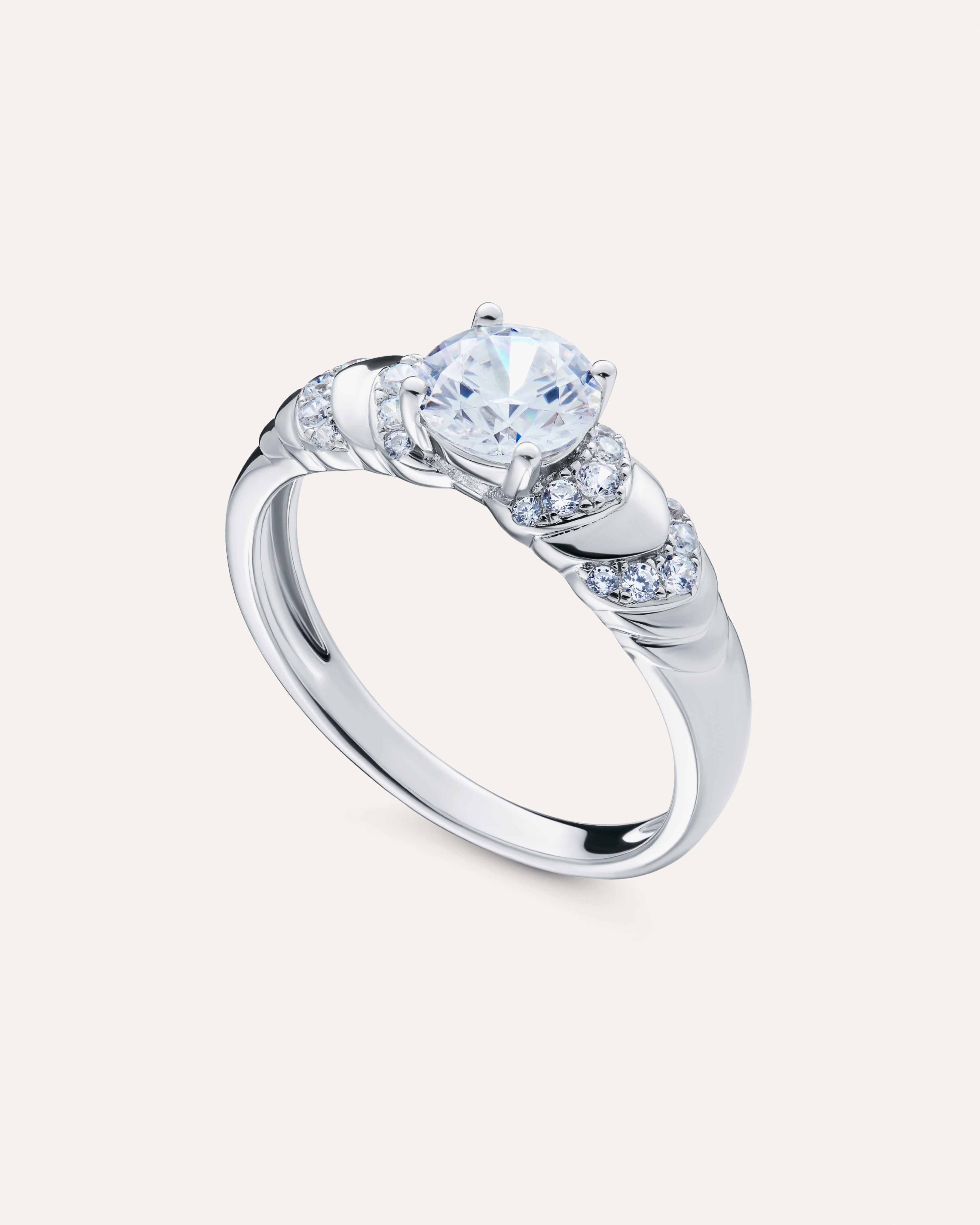 Silver ring with Cubic Zirconia