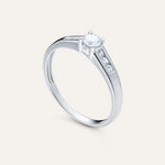 Silver ring with Cubic Zirconia