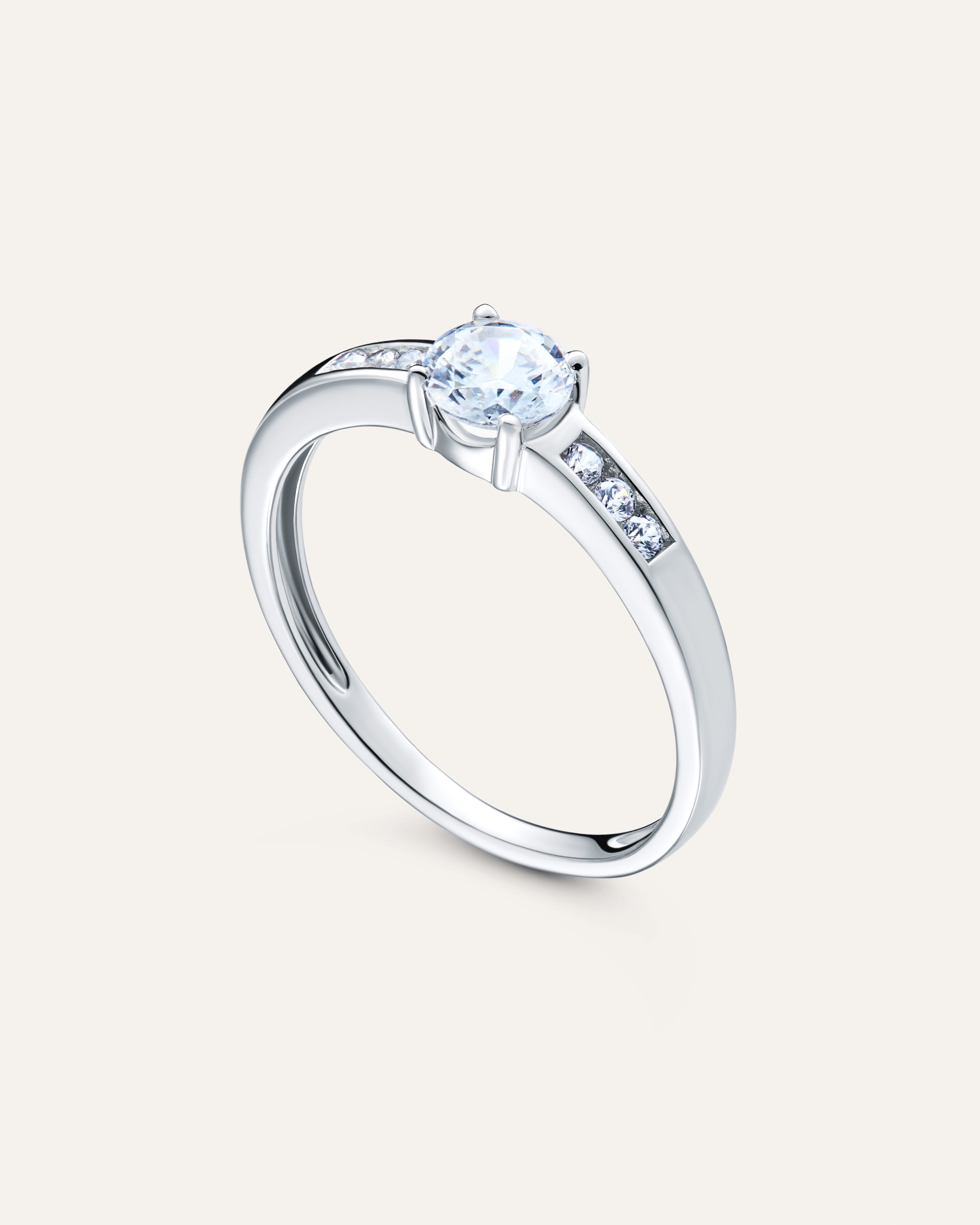 Silver ring with Cubic Zirconia