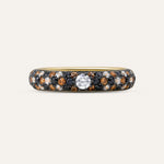 14KT Gold Plated Ring with Spinel ,Cubic Zirconia