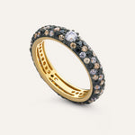 14KT Gold Plated Ring with Spinel ,Cubic Zirconia