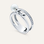 Silver ring with Cubic Zirconia