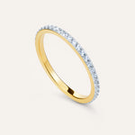 14KT Gold Plated Ring with Cubic Zirconia