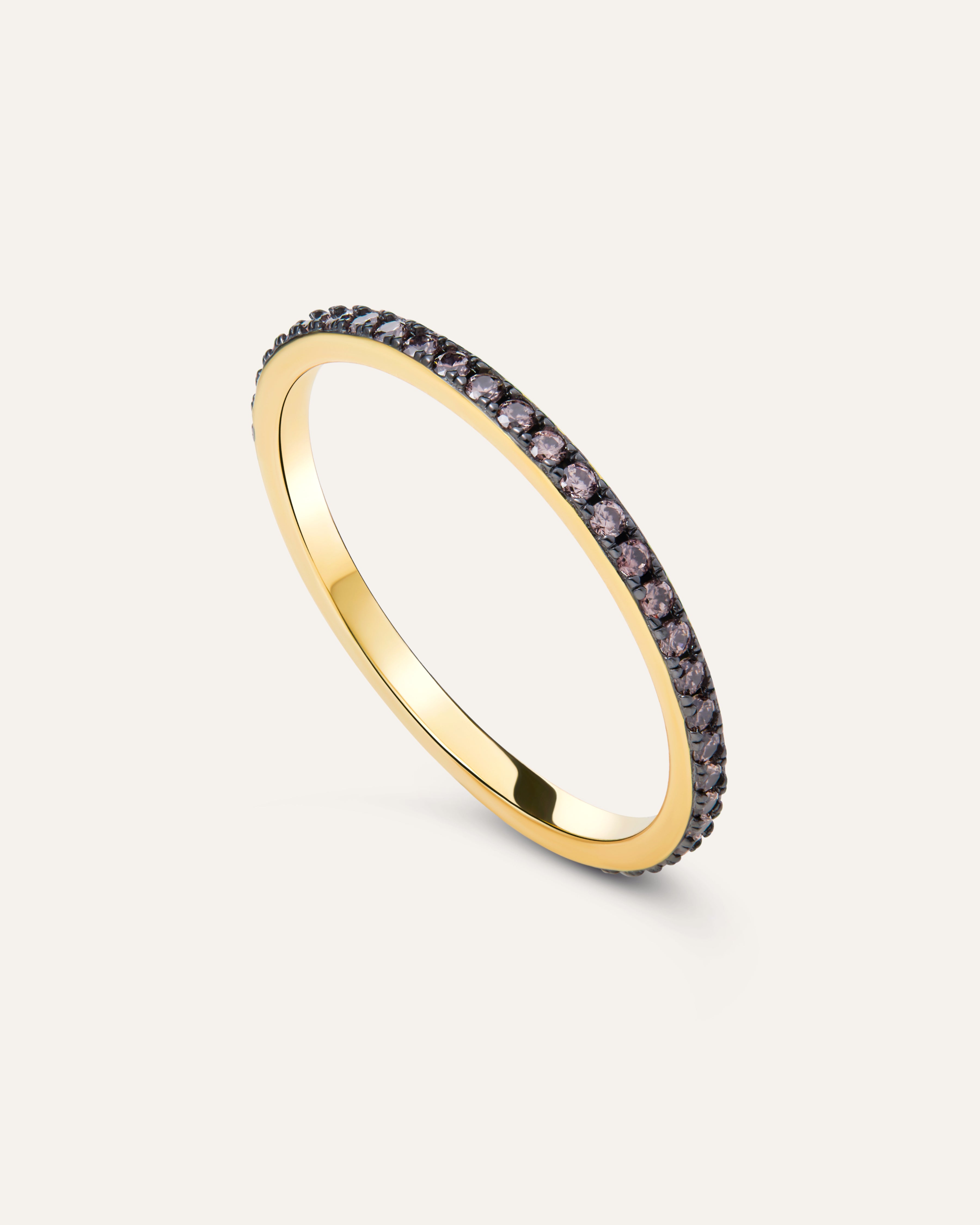 14KT Gold Plated Ring with Cubic Zirconia