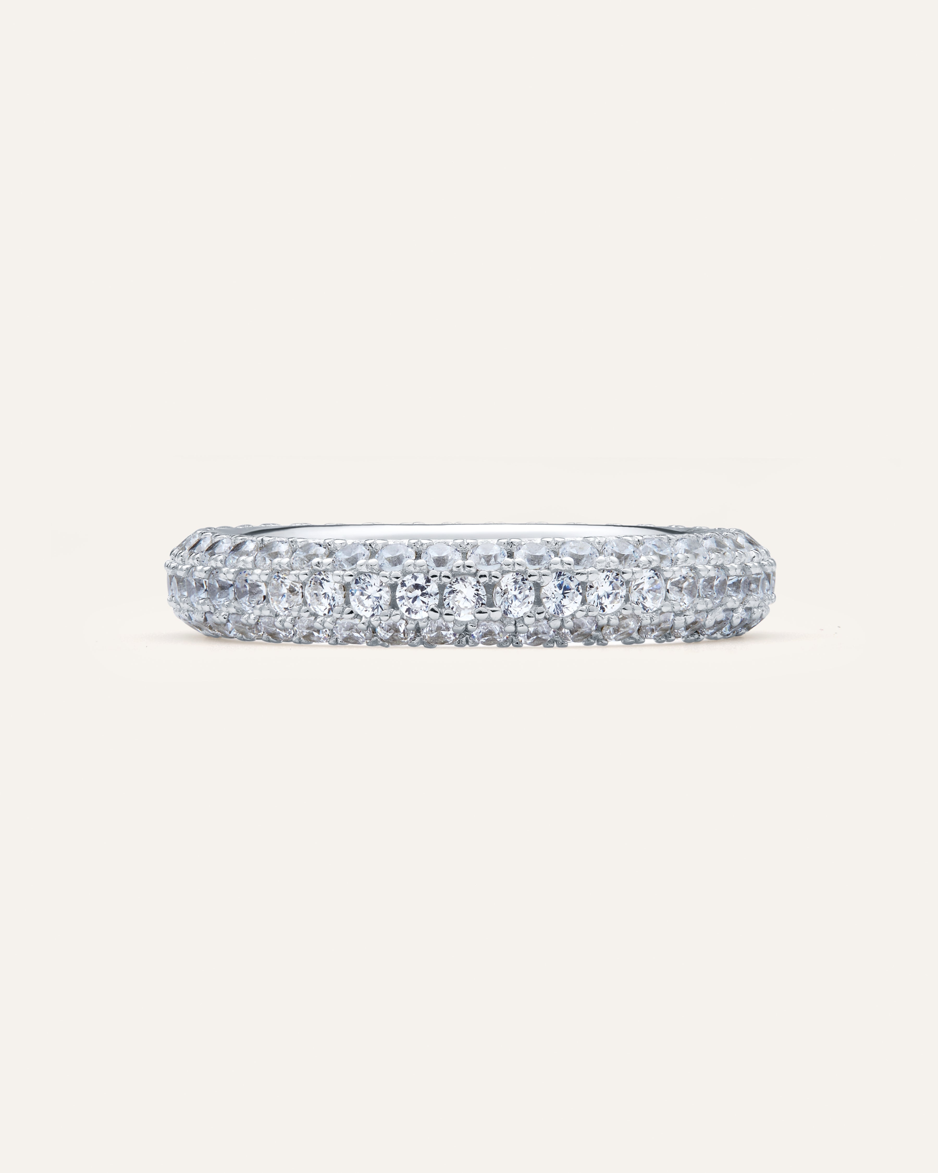 Silver ring with Cubic Zirconia