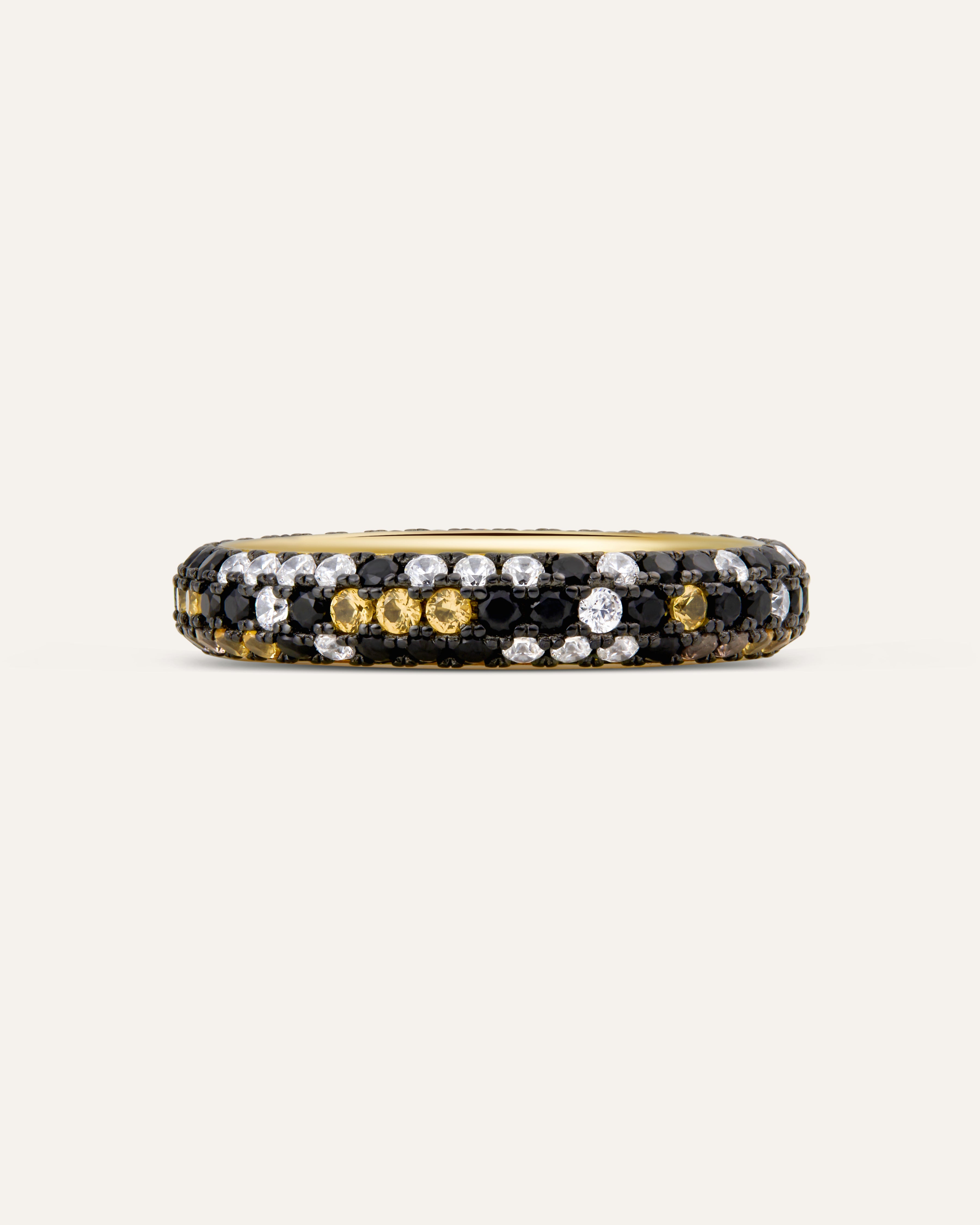 14KT Gold Plated Ring with Cubic Zirconia