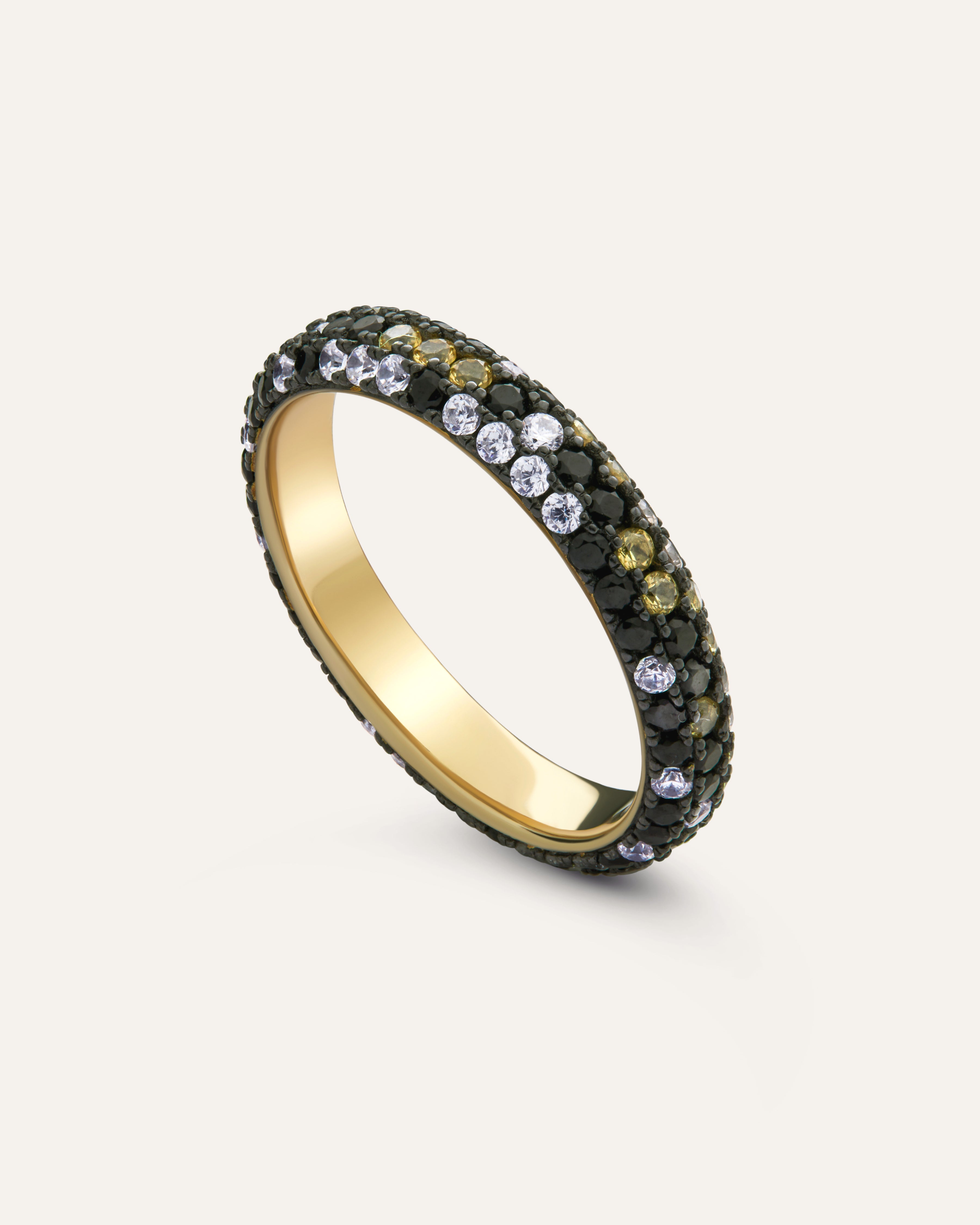 14KT Gold Plated Ring with Cubic Zirconia