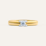 14KT Gold Plated Ring with Cubic Zirconia