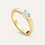 14KT Gold Plated Ring with Cubic Zirconia