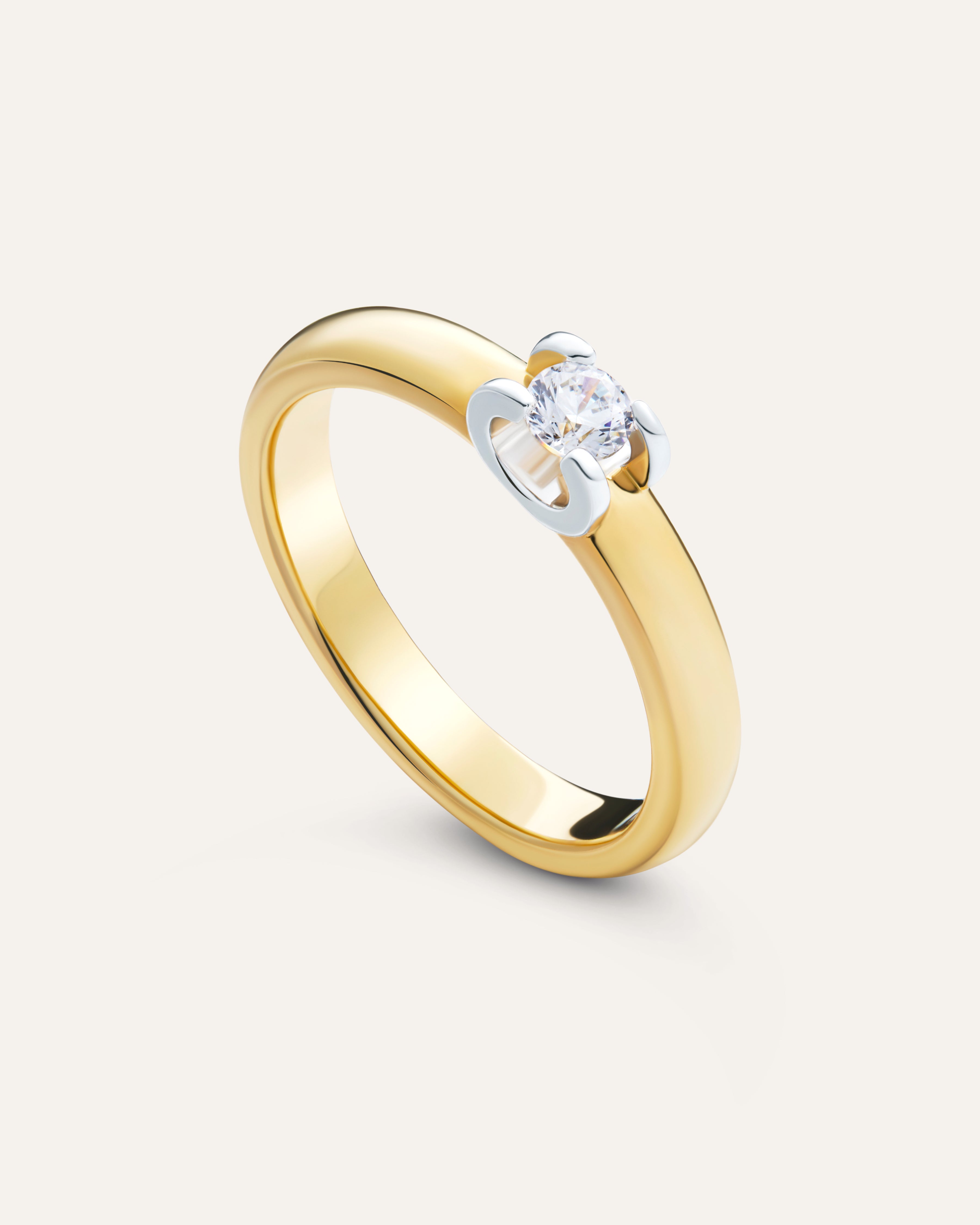 14KT Gold Plated Ring with Cubic Zirconia