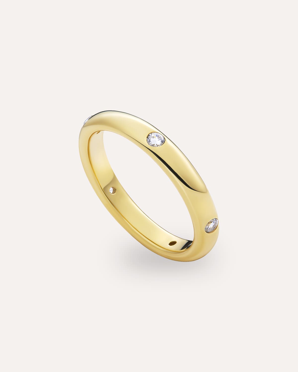 14KT Gold Plated Ring with Cubic Zirconia