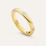 14KT Gold Plated Ring with Cubic Zirconia