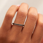 Silver ring with Cubic Zirconia