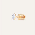 Gold earring with Natural Diamond