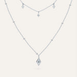 Silver necklace with Cubic Zirconia