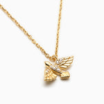 14KT Gold Plated necklace with Cubic Zirconia