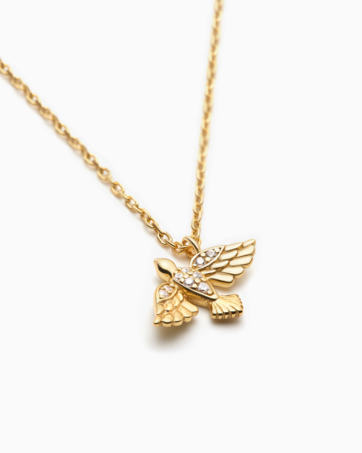 14KT Gold Plated necklace with Cubic Zirconia