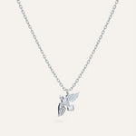 Silver necklace with Cubic Zirconia