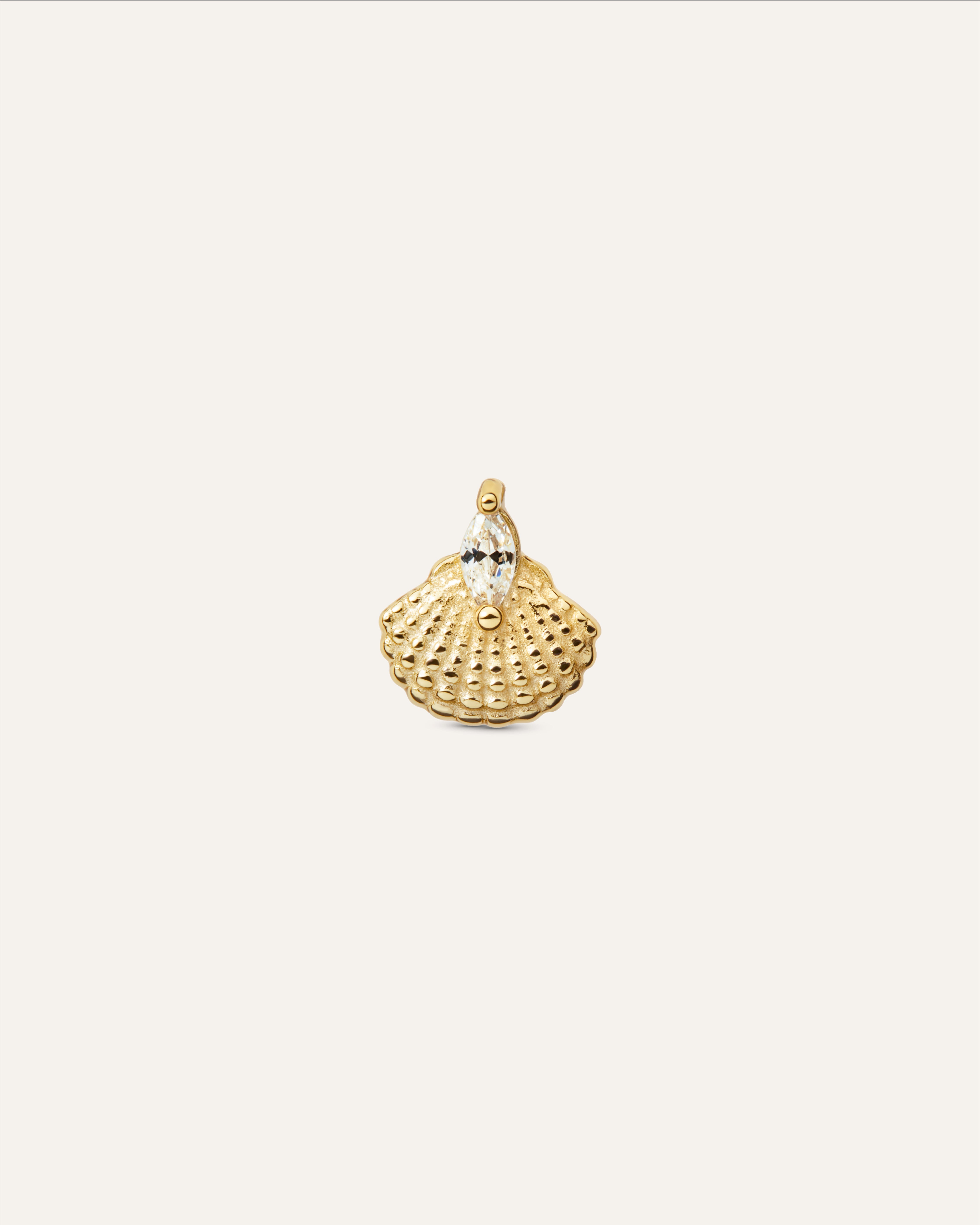 14KT Gold Plated earring with Cubic Zirconia