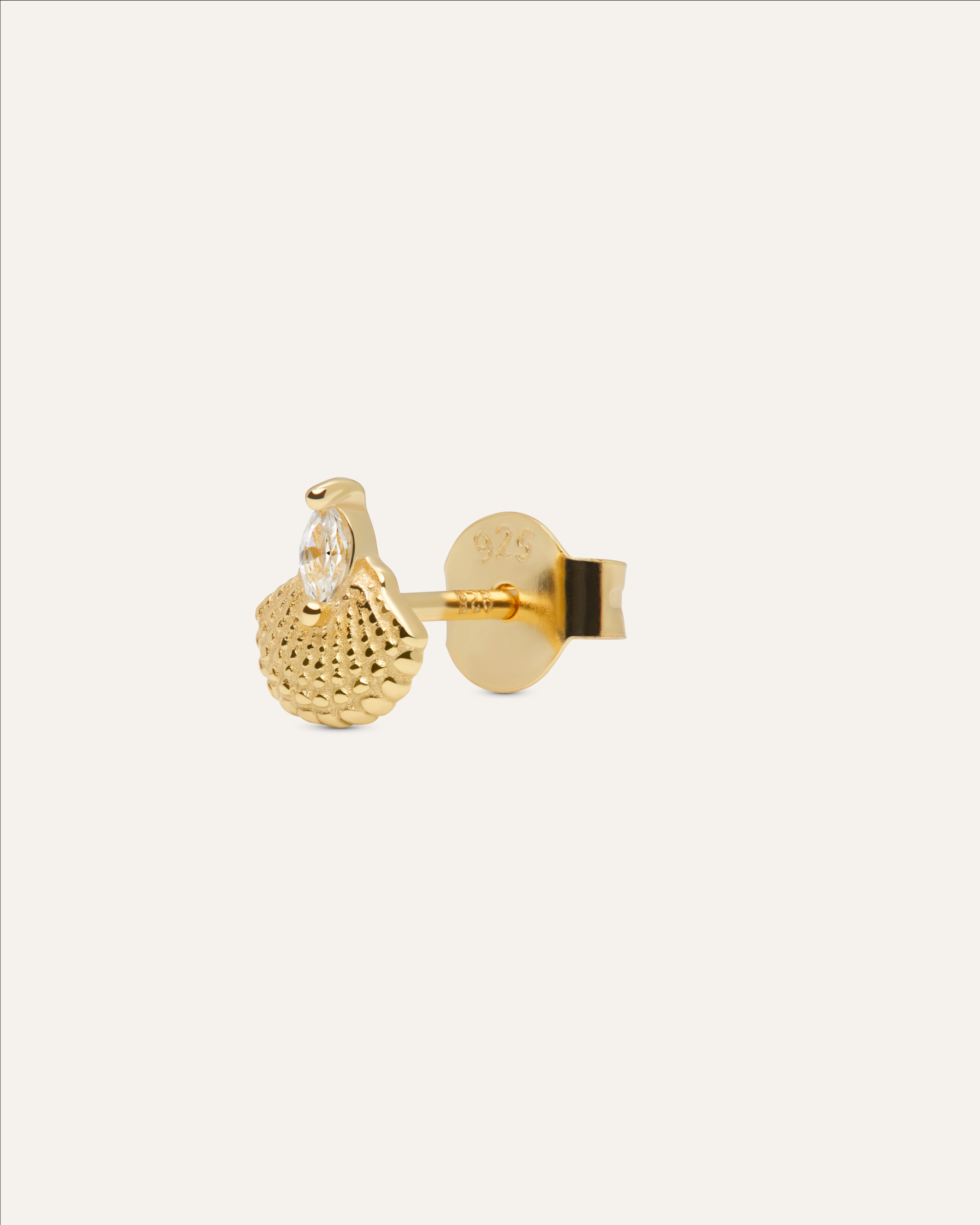 14KT Gold Plated earring with Cubic Zirconia