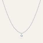 Silver necklace with Cubic Zirconia