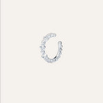 Silver earring with Cubic Zirconia