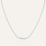 Silver necklace with Cubic Zirconia