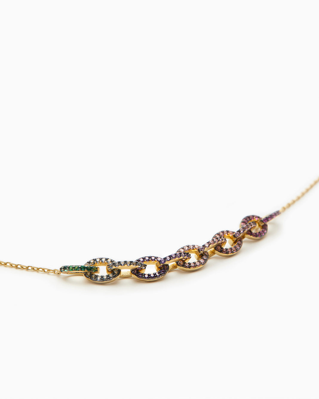 14KT Gold Plated necklace with Cubic Zirconia