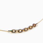 14KT Gold Plated necklace with Cubic Zirconia