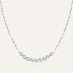 Silver necklace with Cubic Zirconia