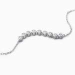 Silver necklace with Cubic Zirconia