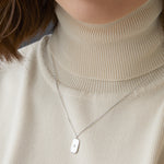 Silver necklace with Cubic Zirconia