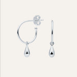 Silver earrings