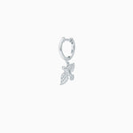 Silver earring with Cubic Zirconia