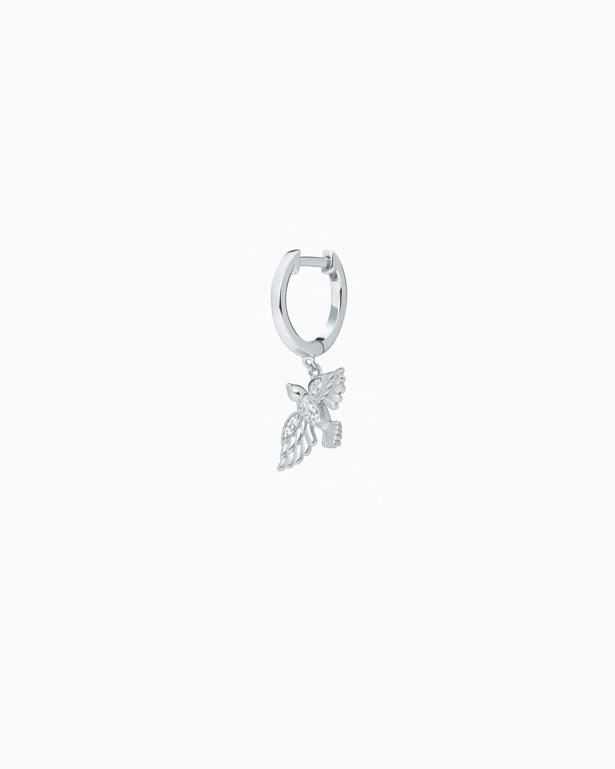 Silver earring with Cubic Zirconia