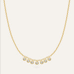 14KT Gold Plated necklace with Cubic Zirconia