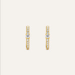 14KT Gold Plated earring with Cubic Zirconia