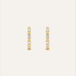 14KT Gold Plated earring with Cubic Zirconia